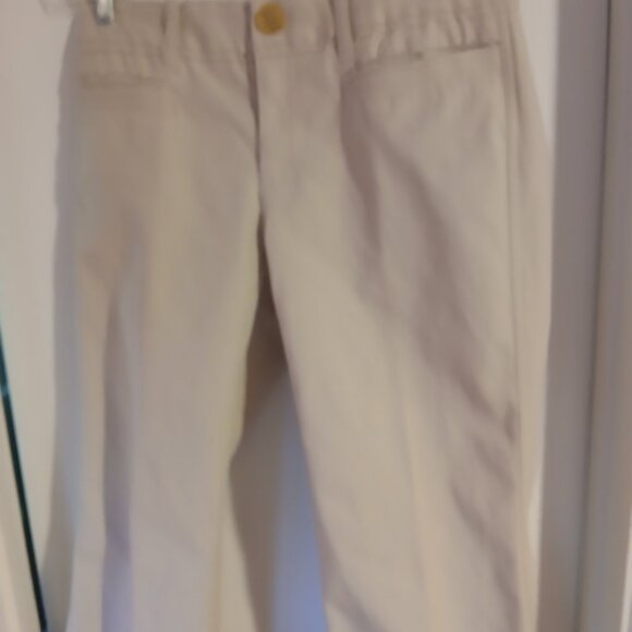 Banana Republic Women's Beige Flare Ankle Trousers SZ 2/S - Picture 2 of 10